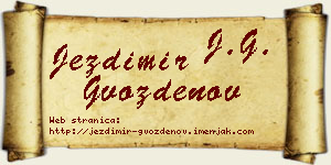 Jezdimir Gvozdenov vizit kartica